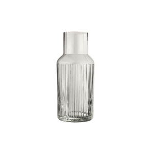 Pichet en verre rayé