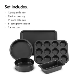 Ensemble de 5 pièces antiadhésives pour la cuisson au four Conklin